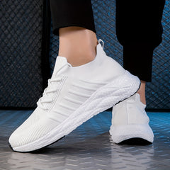 Women's Knitted Sports Shoes Lightweight Lace Up Running & Tennis Shoes