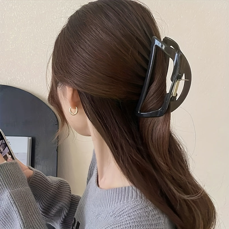 Crescent Shaped Hair Clip Shark Claw Ponytail Holder Women Girls Hair Accessory