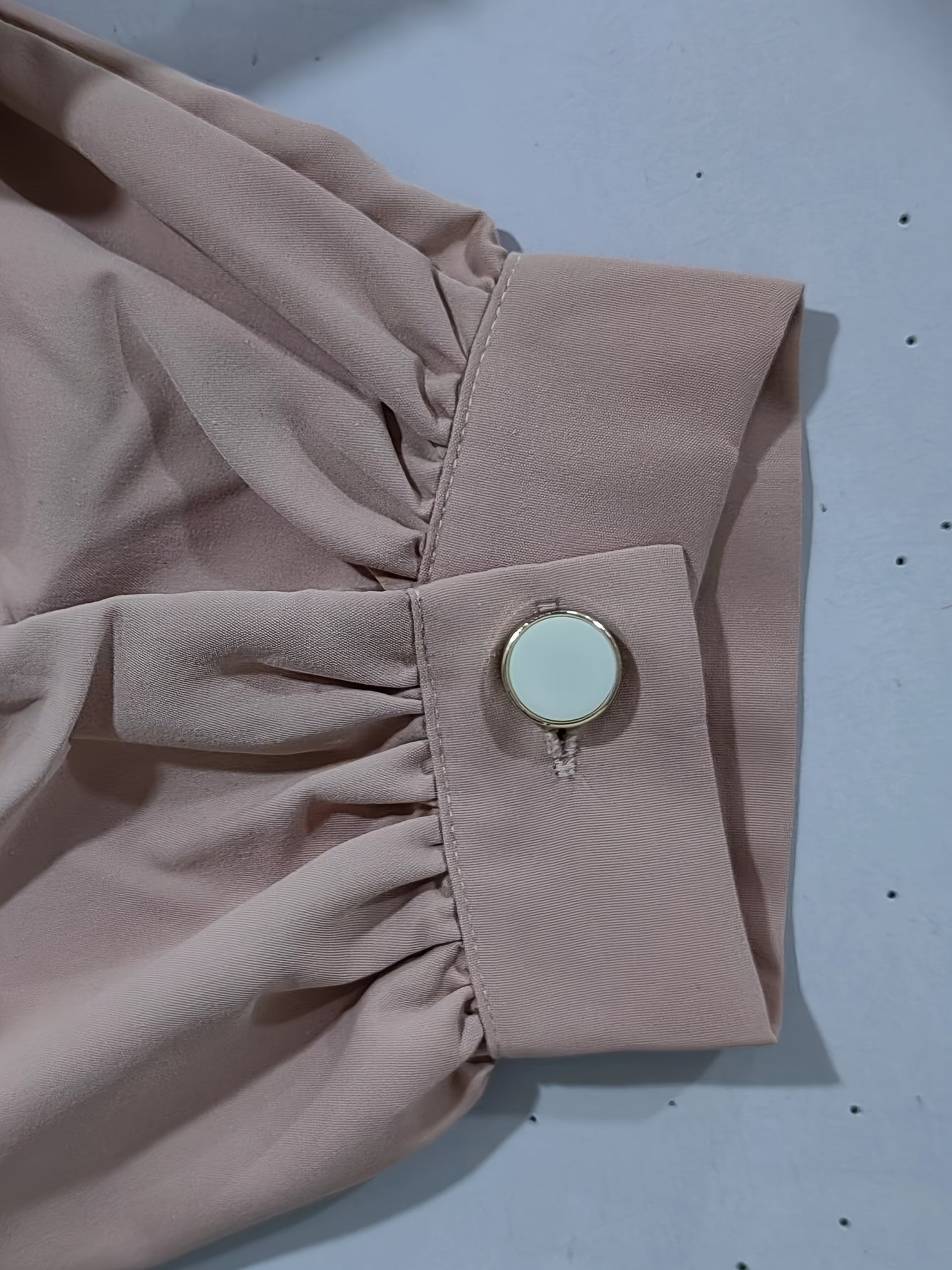  Ruched Lantern Sleeve A-line Dress