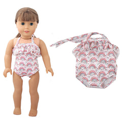 18'' Rainbow Doll Suspender Swimsuit for Baby Born&Our Generation