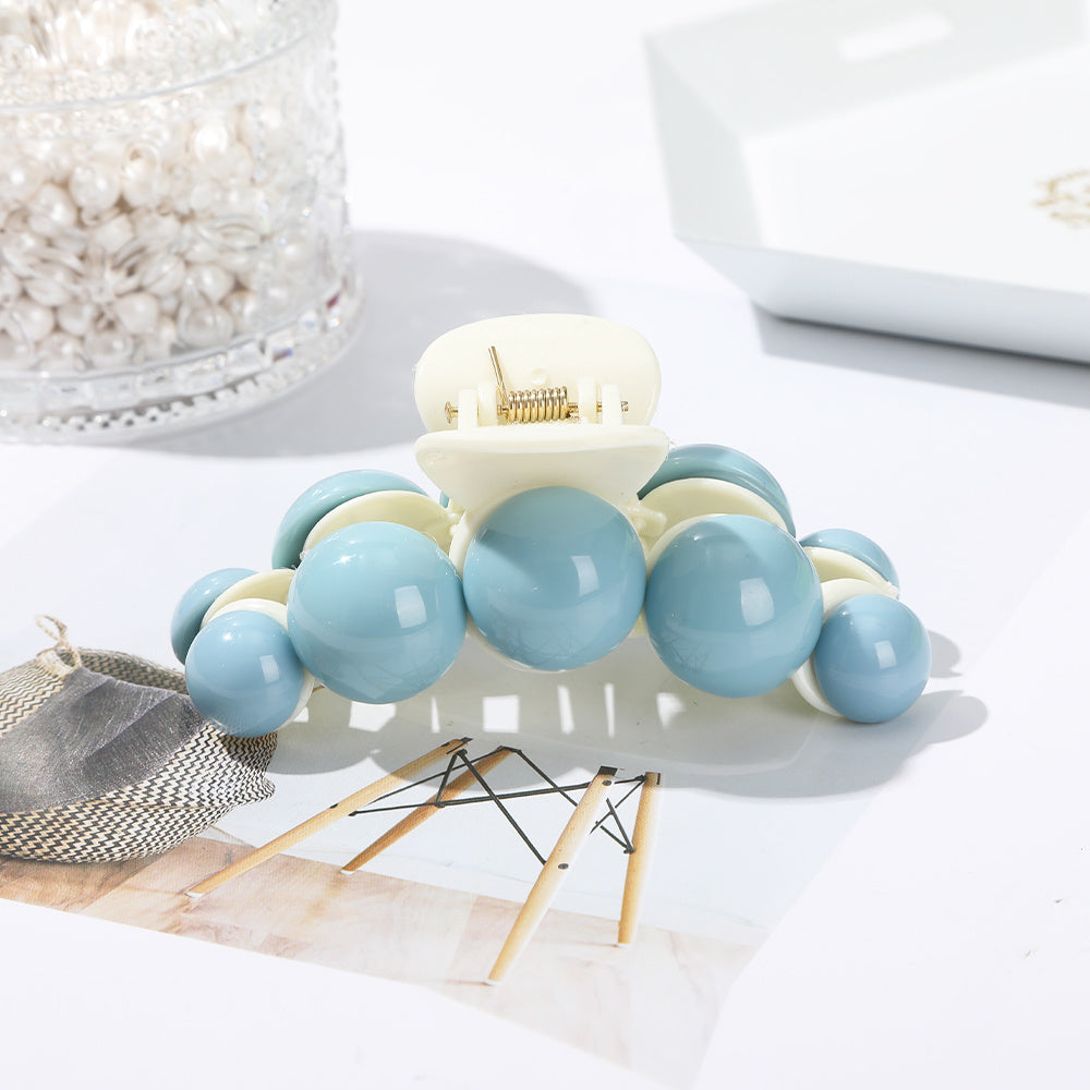 Glossy Ball Decor Hair Claw Clip Style Hair Claw Nonslip