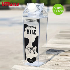 Portable Leakproof Milk Bottle with Cow Pattern