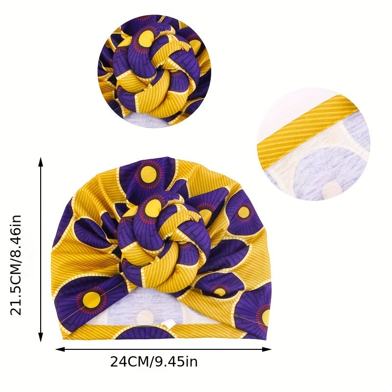 Boho Top Knotted Turban Elastic Hijab Hat Casual Head Wrap