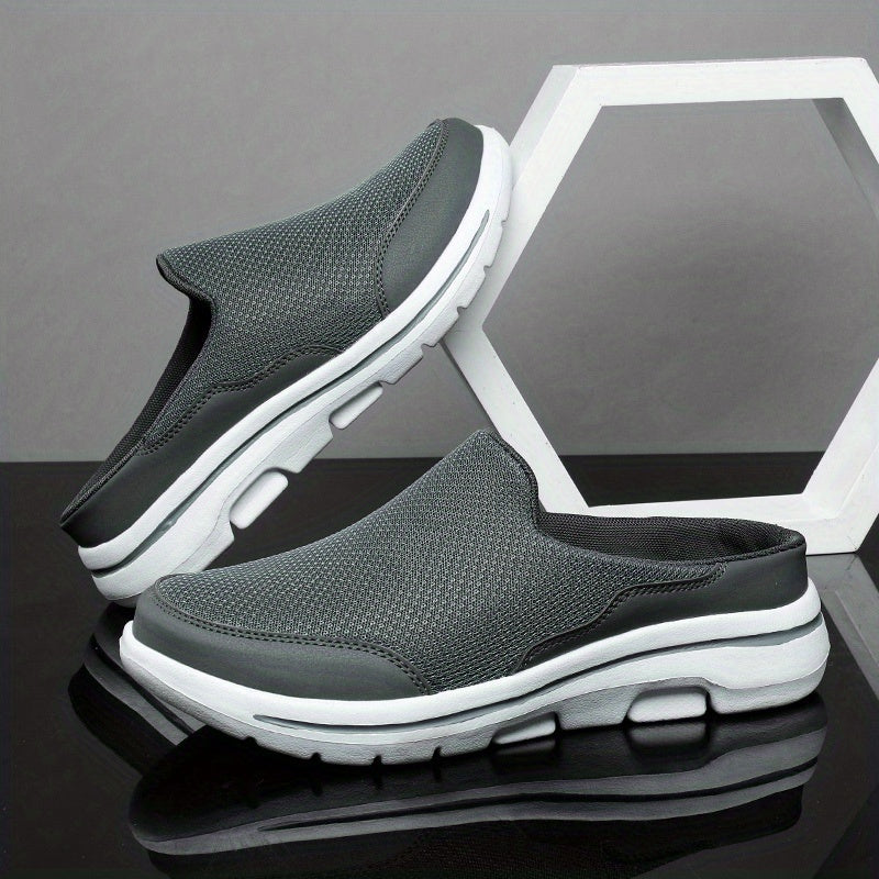 Men's Breathable Slip On Mules Lightweight Non Slip Comfy Shoes
