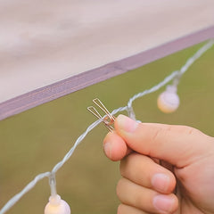20 40pcs Camping Light Clips with Multifunctional Design
