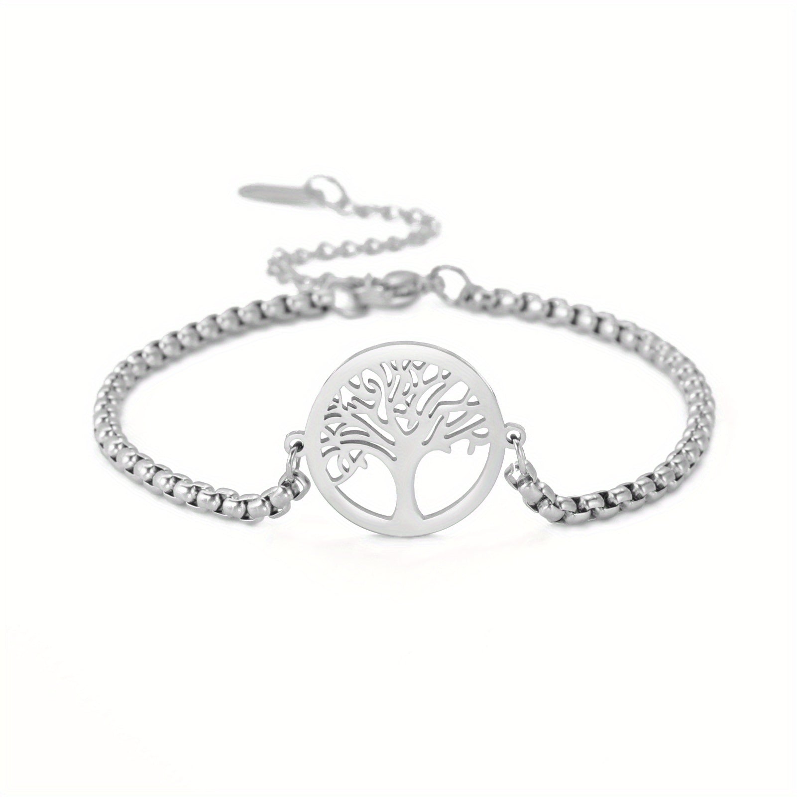 Stainless Steel Tree Of Life Bracelet Link Bracelet Gift