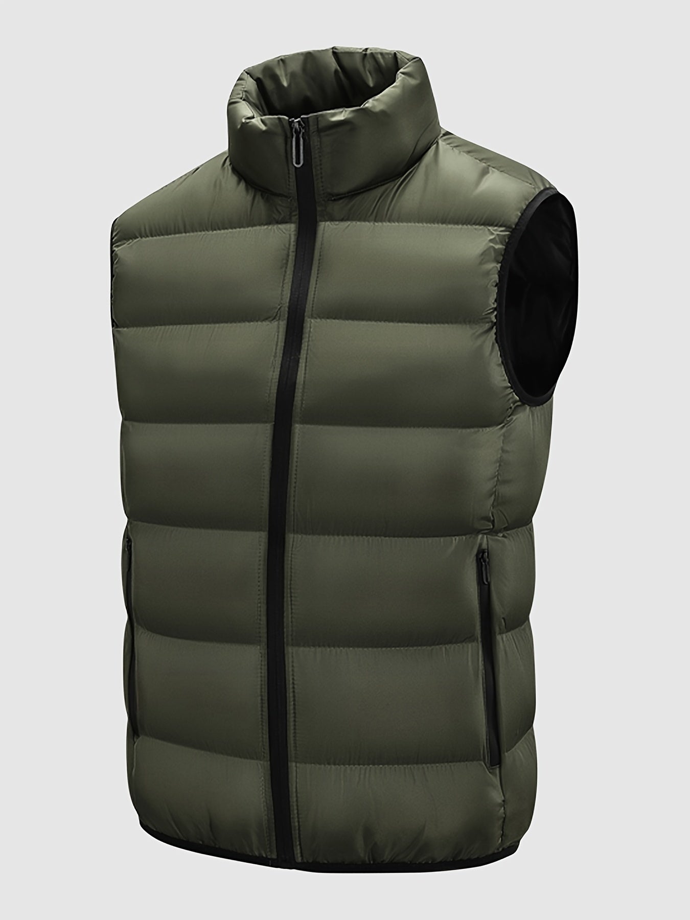 Men's Warm Winter Zip Up Vest with Pockets