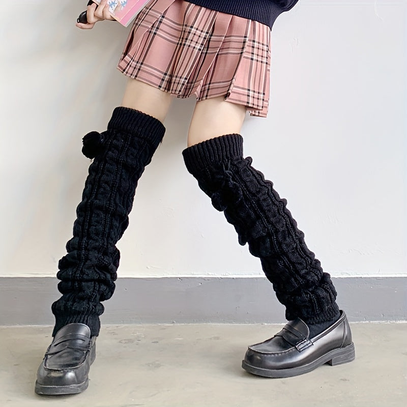 Knitted Leg Warmers & Warm Socks Women's Stockings