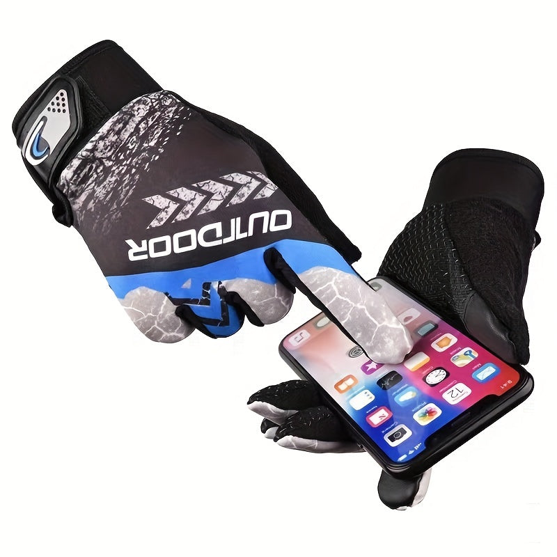 Windproof Warm Sports Gloves For Outdoor Activities