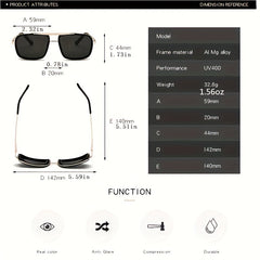 Men's Vintage Steampunk Polarized Sunglasses