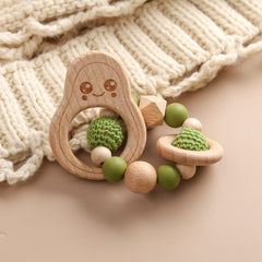 Avocado Crochet Teething Toy Teether for Baby