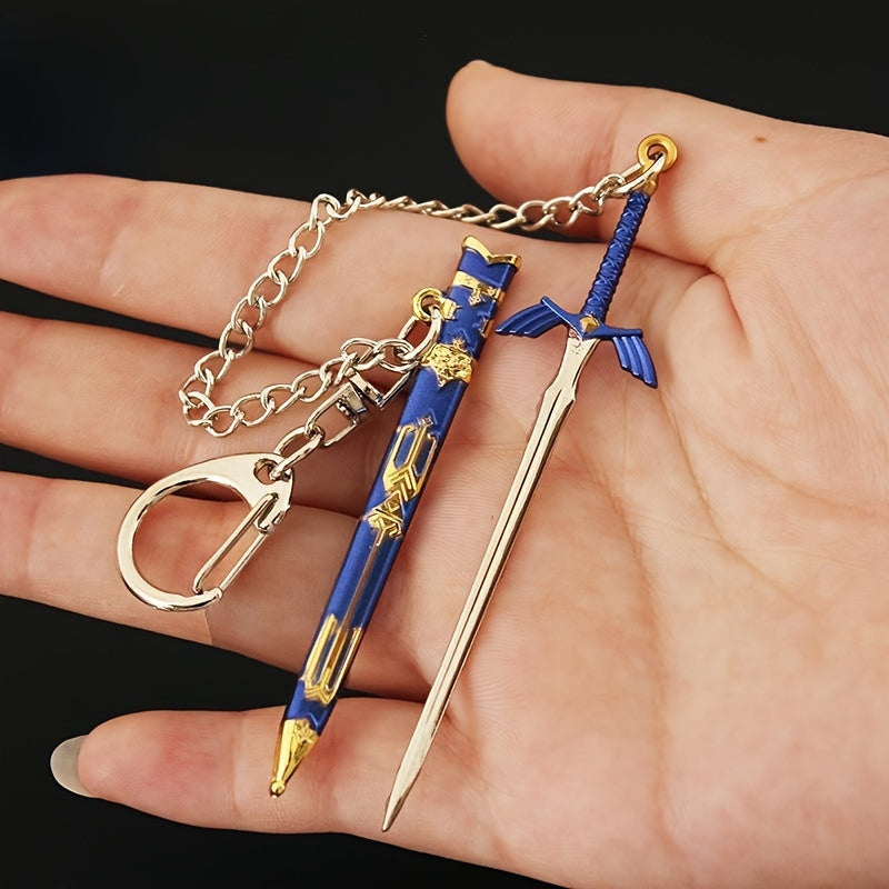 Mini Master Sword Toy Keychain Model Hobby Collection Ornament Gift