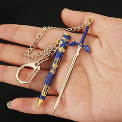 Mini Master Sword Toy Keychain Model Hobby Collection Ornament Gift