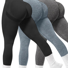 3pcs Butt Lifting Workout Leggings for Women Scrunch Butt Gym Booty Tights