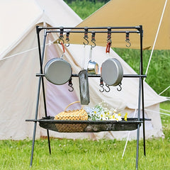 Camping Lantern Stand Outdoor Lantern Hanger Lightweight Cookware Hanging Rack