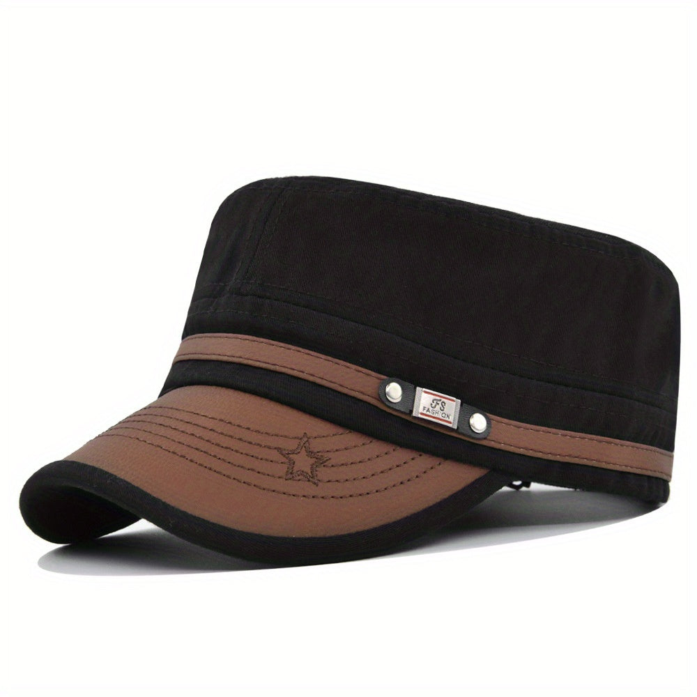 Meromibe Men's Military Cap Adjustable Hat For Outdoor Fishing Hiking
