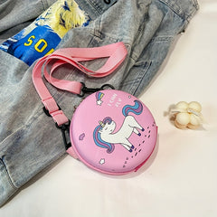 Kids Cartoon Crossbody Bag Mermaid Unicorn Dinosaur Bear Pattern Wallet