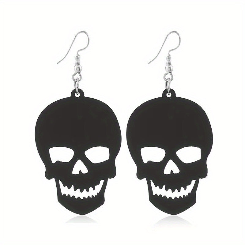 Halloween Skull Pumpkin Spider Earrings European American Gift