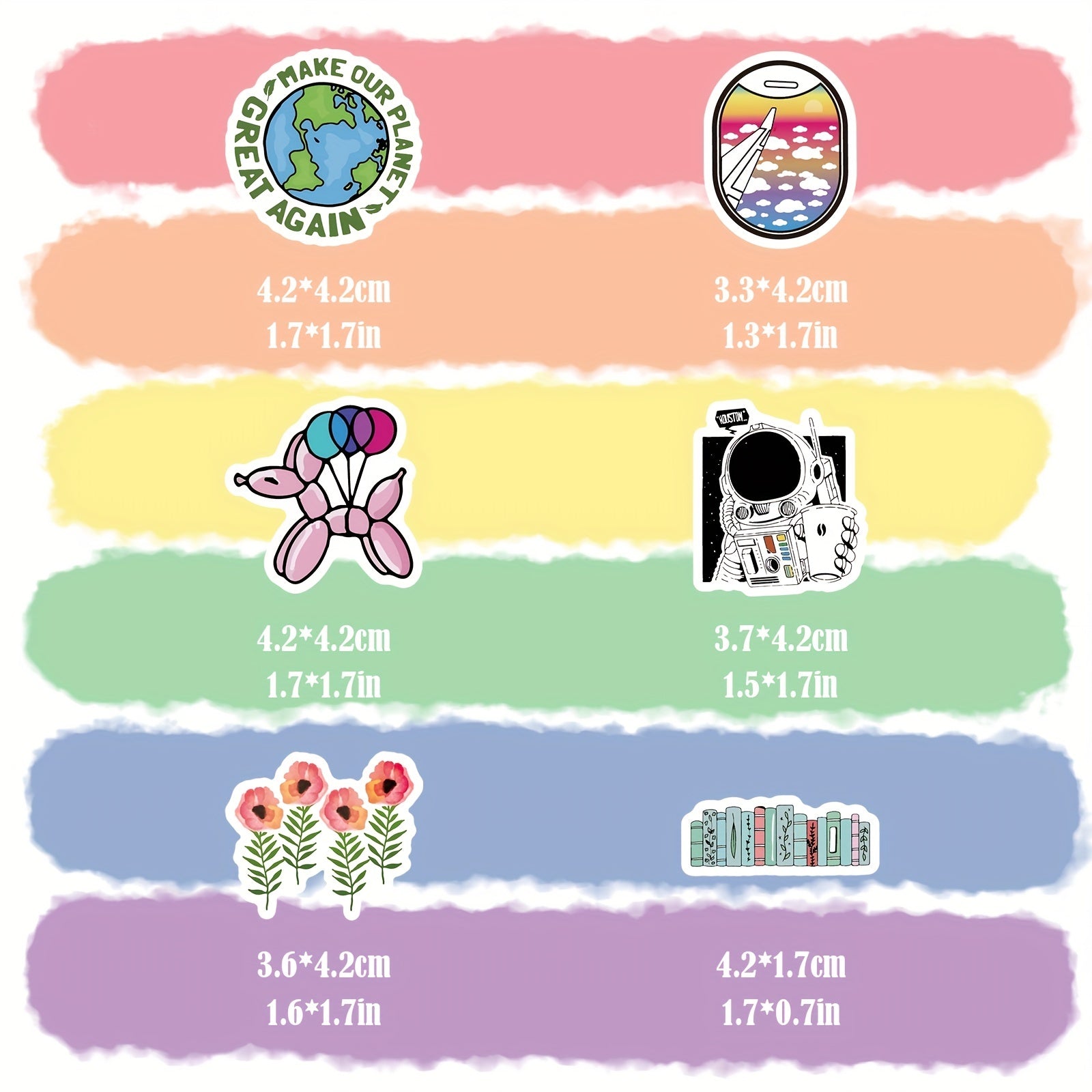 1000pcs Cartoon Colorful Doodle Stickers Water Cup Notebook Journal Decoration