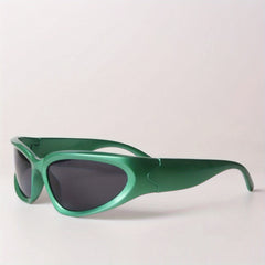 Y2K Wrap Around Sunglasses Futuristic One piece Glasses UV400