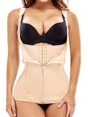 Zipper Shaping Tank Top Waist Trainer Tummy Control Slimmer Open Bust