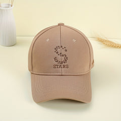 S STARS Embroidery Baseball Cap Adjustable Dad Hats Outdoor Golf Sun Hat