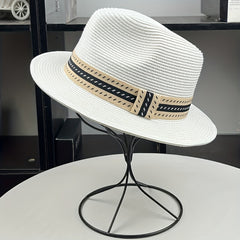 Casual Sunshade Straw Hat for Spring Summer Travel Vacation