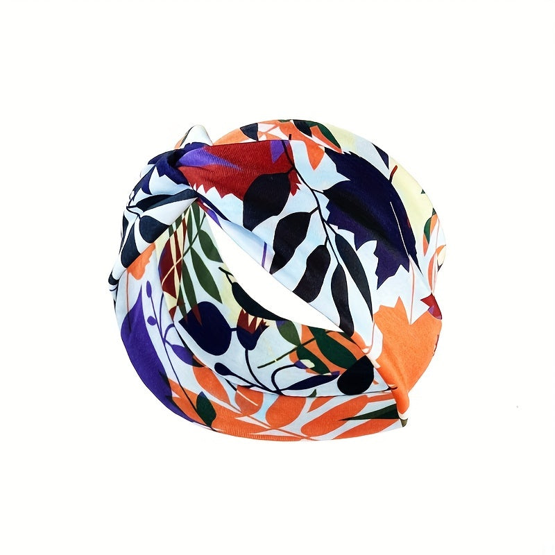 Boho Headband Wide Floral Knot Stretch Turban Head Wrap Hair Scarf Accessories