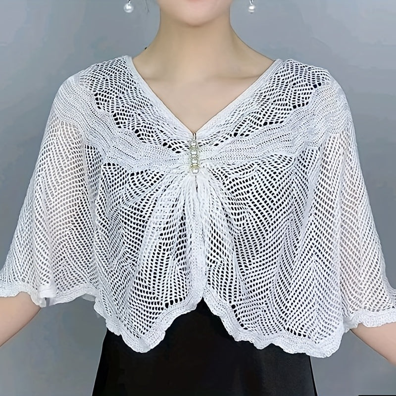 Sun-proof Knit Lace Shawl for Evening Party Dress Wedding