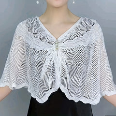 Sun-proof Knit Lace Shawl for Evening Party Dress Wedding