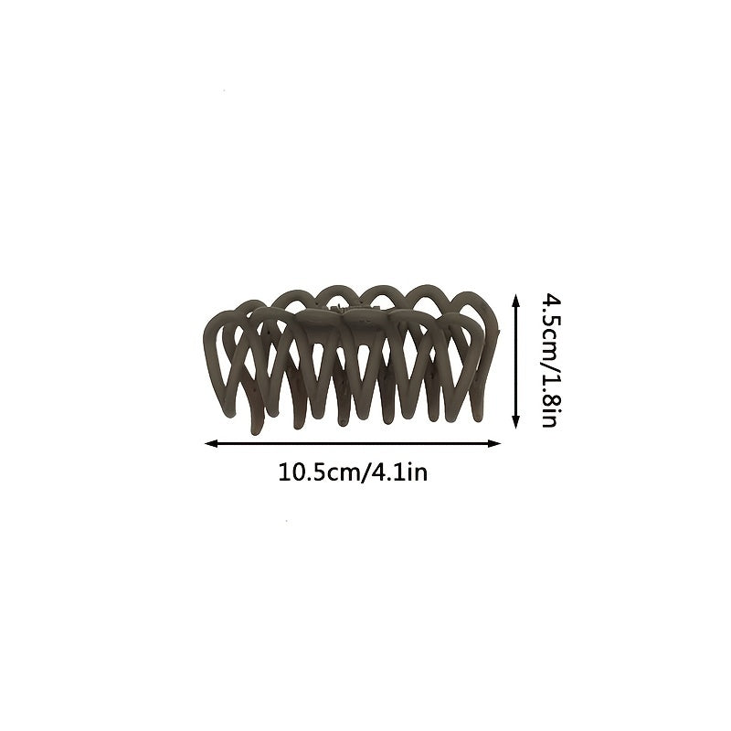 3pcs Frosted Big Hair Claw Clips for Women