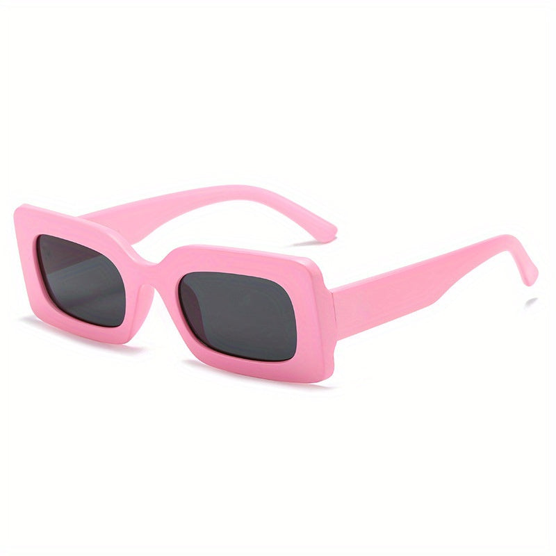 Y2K Rectangle Sunglasses Candy Jelly Glasses UV400