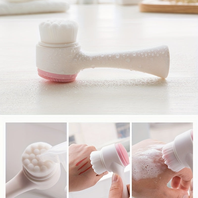 Silicone Soft Hair Face Wash Brush Manual Cleansing Brush