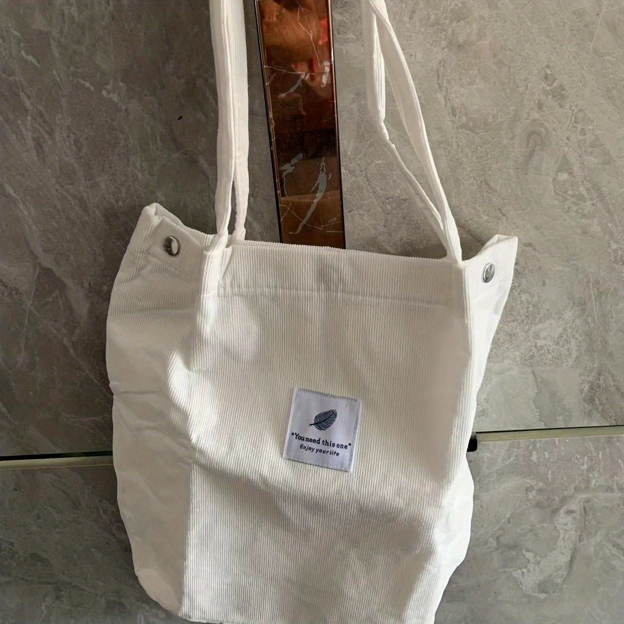 Casual Solid Shoulder Bag All Match Storage Handbag School Bag