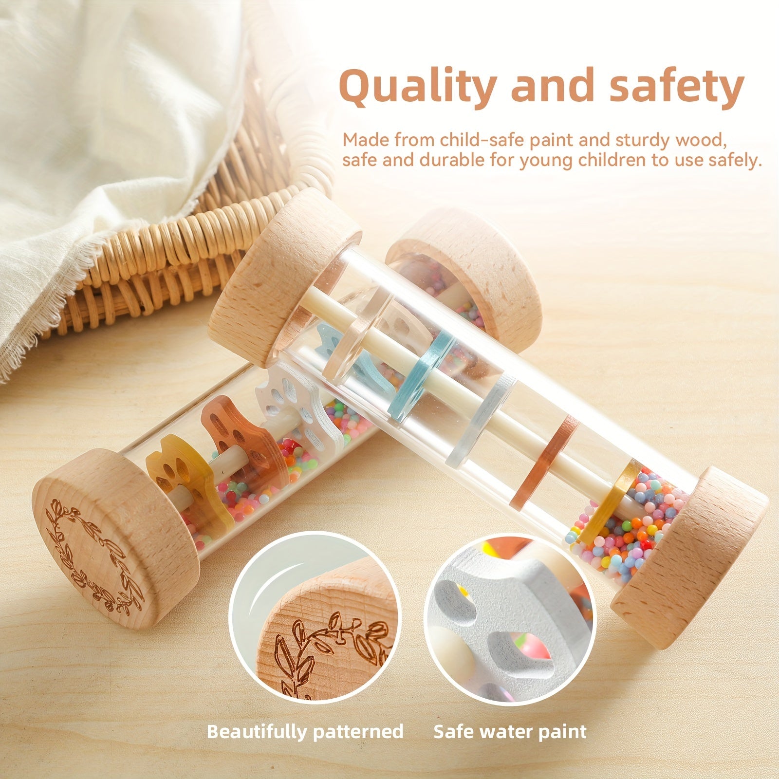 Rain Sound Tunnel Fun Musical Toy with Rattle for Kids & Toddlers