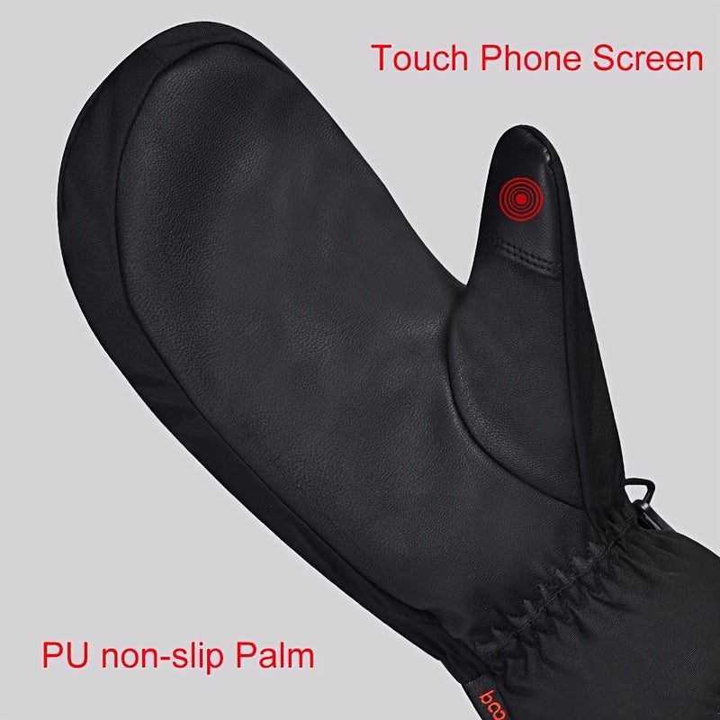 Snowboard Gloves Waterproof Winter Thermal Mittens