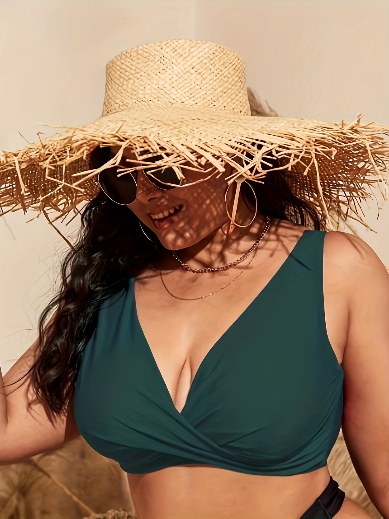  Sexy Twist Front Push Up Bikini Tank Top