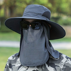 Summer 3-in-1 Fishing Sun Hat UV Protection