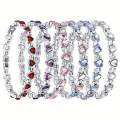 Adjustable Heart Shaped Magnetic Bracelet for Men and Women
