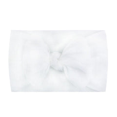 Kids Bow Hair Ties Soft Cotton Headwear