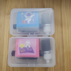 2pcs Math Seal Set for Teachers, Red Ink, Addition Subtraction