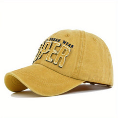 Retro Patch Embroidery Baseball Cap with 3D Embroidery