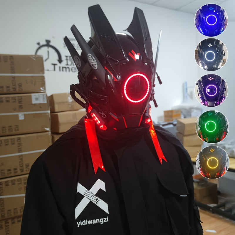 Punk Luminous Masks Halloween Party Decorative Masks Handmade