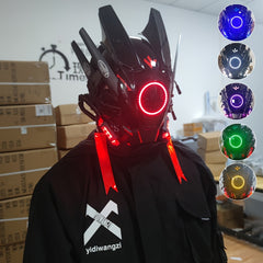 Punk Luminous Masks Halloween Party Decorative Masks Handmade