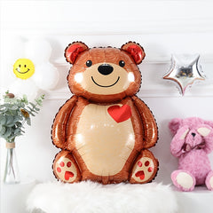 Hug Bear Foil Balloon Party Decoration Cartoon Balloon For Wedding Birthday