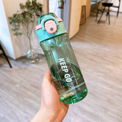 Classic Transparent Water Bottle with Filter Mesh for Summer