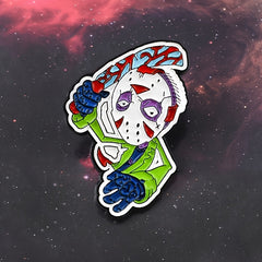 Halloween Alloy Masked Men With Chopper Pin