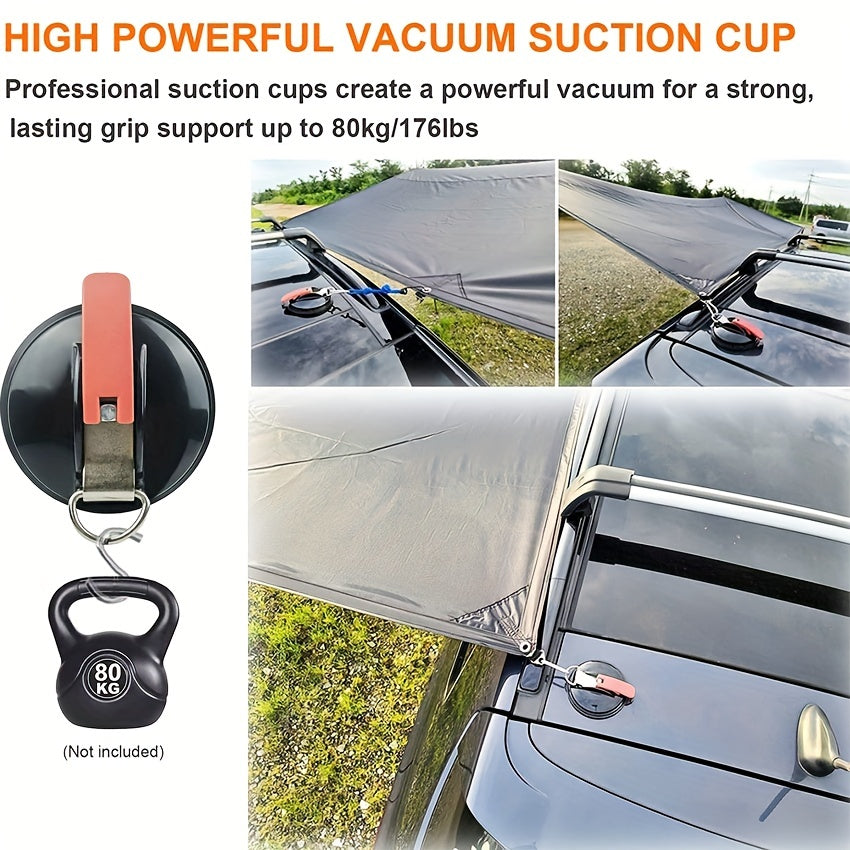 Heavy Duty Suction Cup Anchor Hooks for Car, Kitchen, Bathroom