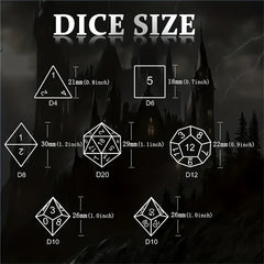 7pcs Polyhedral Dice Set for Board Games