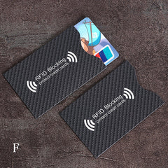 5 Copper Coated Tin Foil Card Sleeve RFID Shield Anti theft Blocker Protect